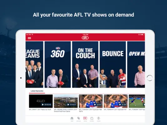 Watch AFL android App screenshot 1