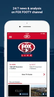 Watch AFL android App screenshot 5